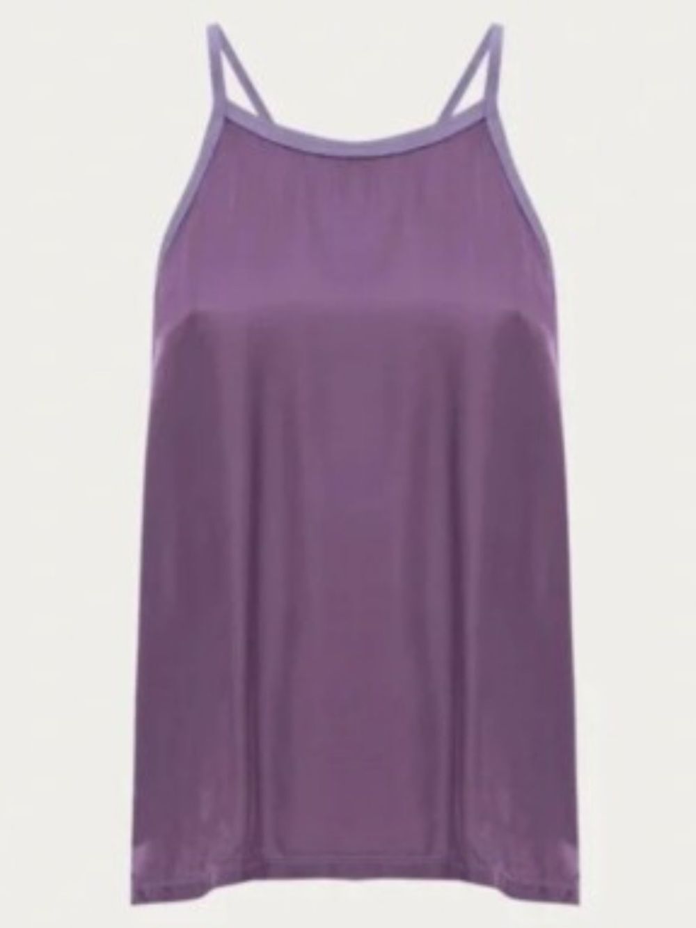 Nation LTD Sateen Satin Purple Ricky Cami in Frozen Grape